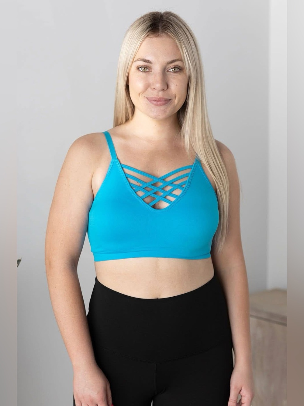 Small Details Bralette (NWT) 🍒Deep Sky Blue, S/M